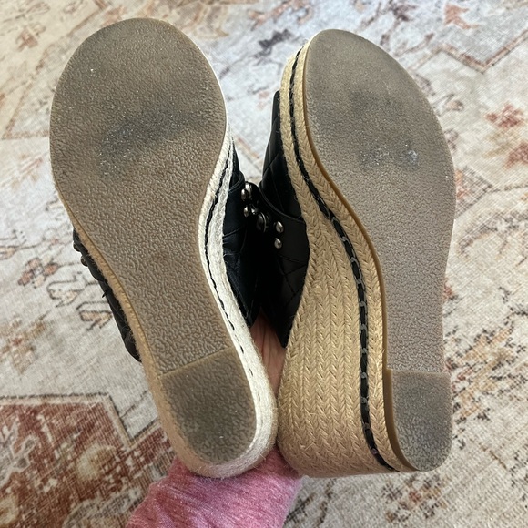 Karl Lagerfeld open toe wedge sandals - Picture 7 of 8